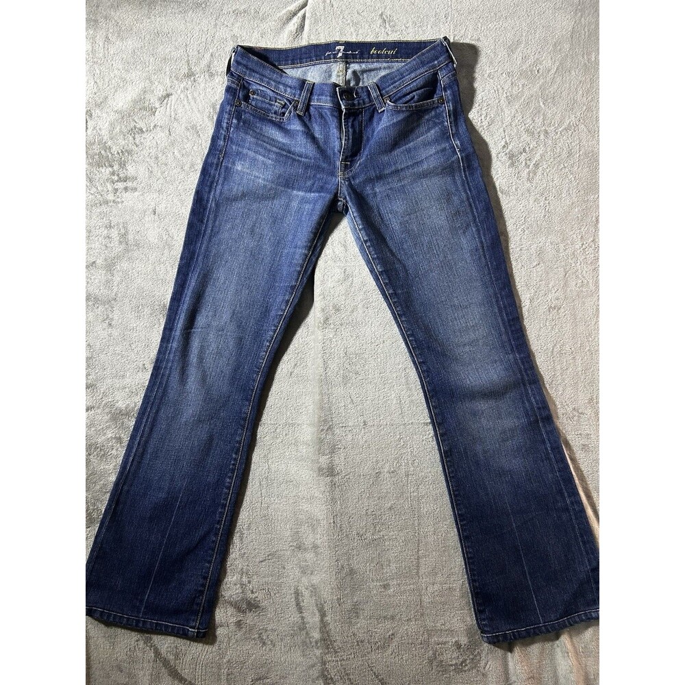 7 For All Mankind Bootcut Jeans Womens 27 Medium Wash Stretch Denim USA